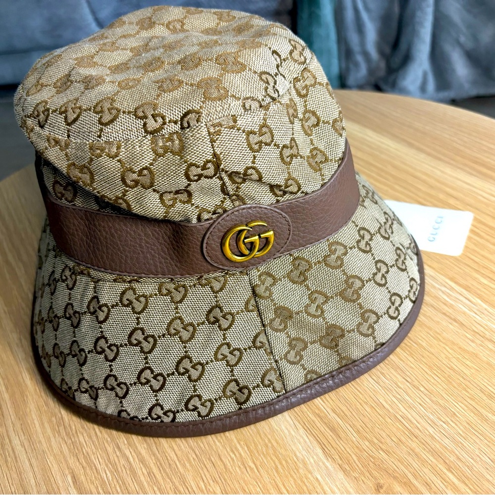 Monogram Brown Bucket Hat